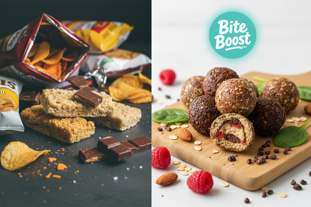 Junk Food vs Bite Boost